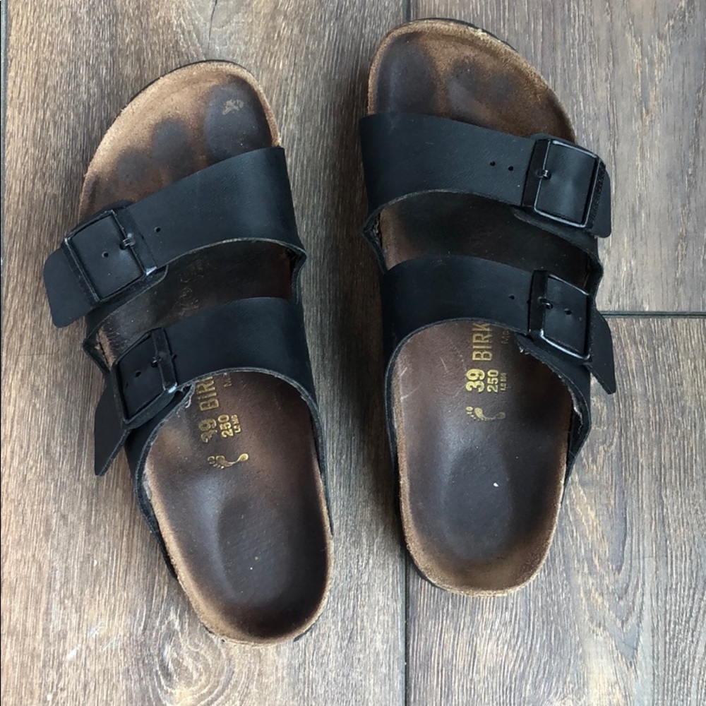 Birkenstock - Arizona Black Leather Size 39